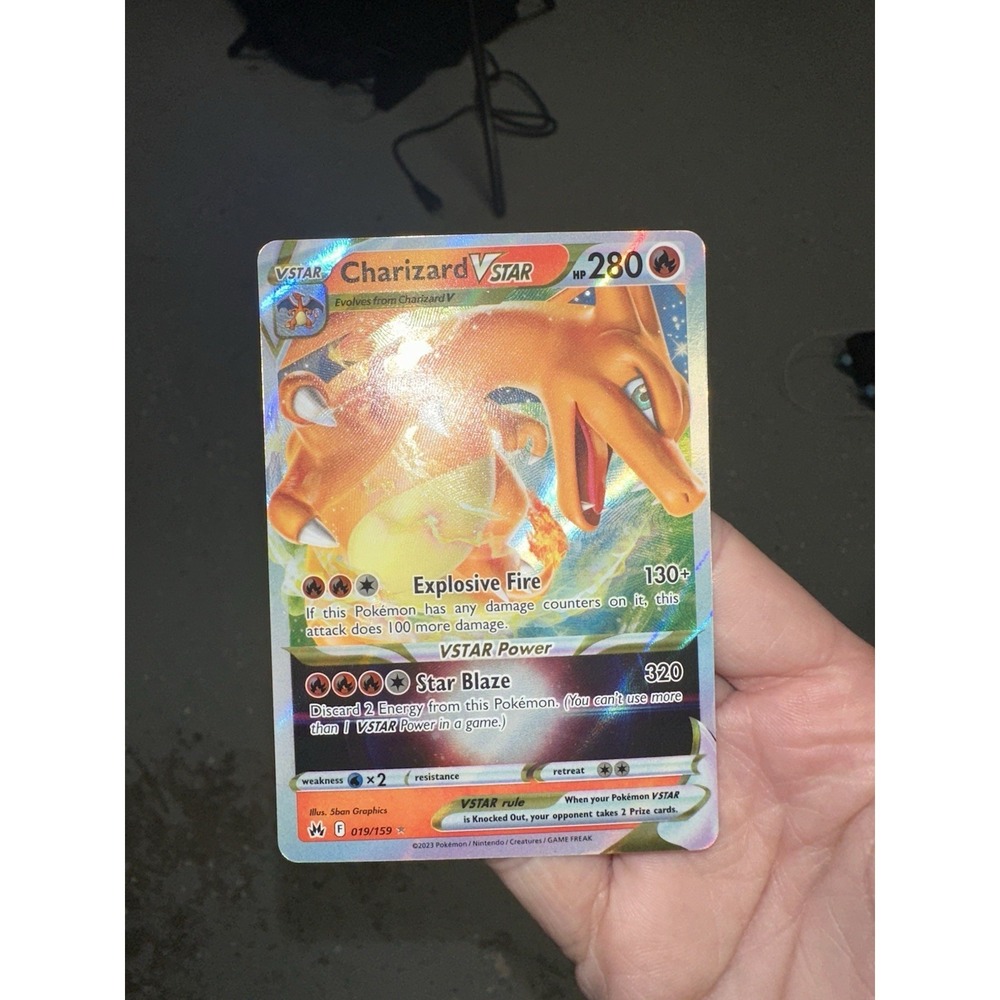 Charizard VSTAR MISCUT ERROR Misalignment Pokemon Holo Card 019/159 NM